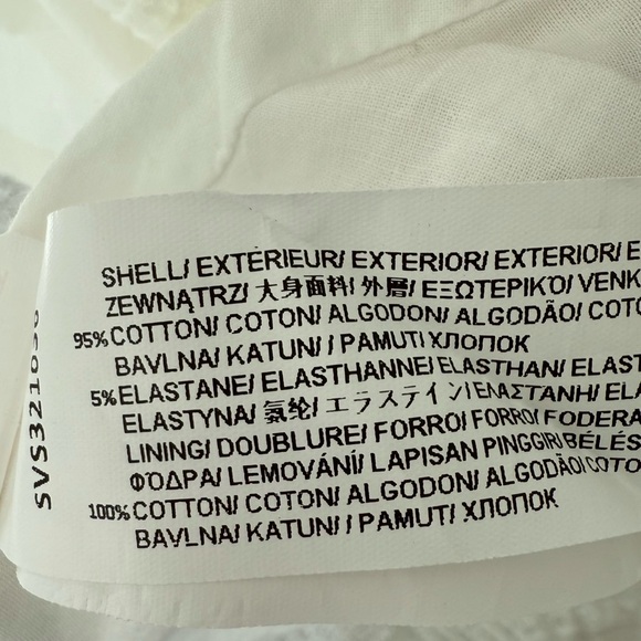 Sovere Australian brand Cotton Puffed Sleeve Off White Tiered Summer Dress - Picture 7 of 16